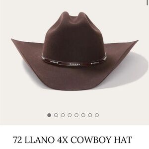 Stetson Llano Chocolate Brown Cowboy Hat 
Size 6 7/8, worn 1x. Like New, in box.